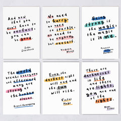 Inspirational Quote Postcard Set