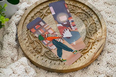 Pounded Yam Productions - Black Girl Bookstack Bookmark, Bookmark Black Women