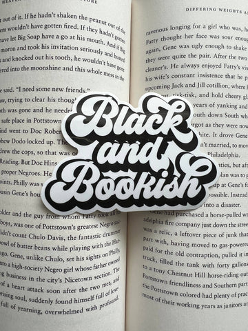 Books And Brown Sugar Co - Black and Bookish Sticker