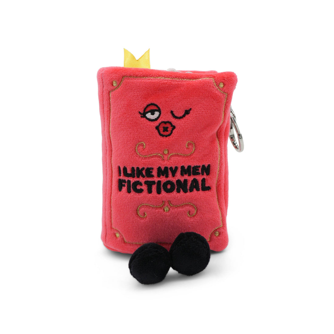 Punchkins - "I Like My Men Fictional" Book Plush Bag Charm