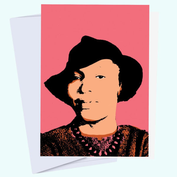 Zora Neale Hurston - Iconic Black Author Art Card Book Lovers