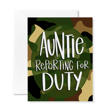 Announce Divinely - Auntie Duty Card