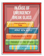 THE FOUND - Books Break in Case of Emergency Die Cut Sticker