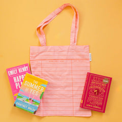 Pippi Post - Pink Library Card Lightweight Foldable Tote Bag