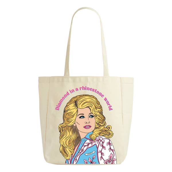 THE FOUND - Dolly Diamond in a Rhinestone World Tote Bag