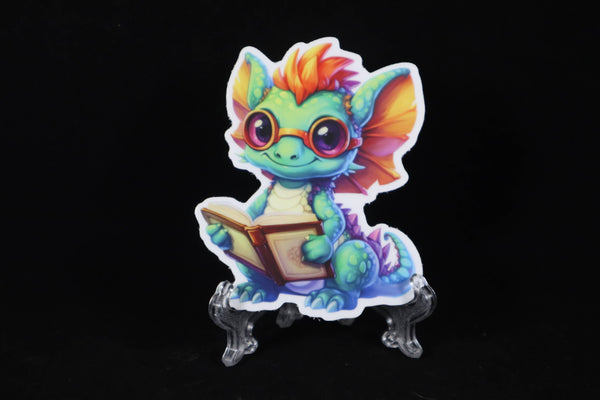 One Stop Dragon Shop - Book Dragon Sticker