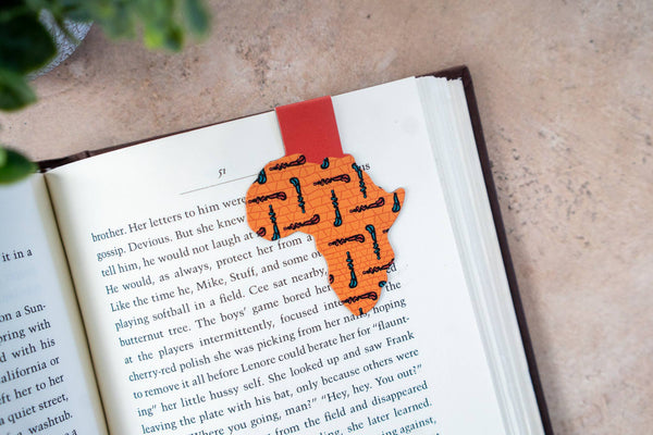 Pounded Yam Productions - Ankara African Print Magnetic Bookmarks - Walking Sticks
