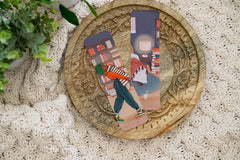 Pounded Yam Productions - Black Girl Bookstack Bookmark, Bookmark Black Women