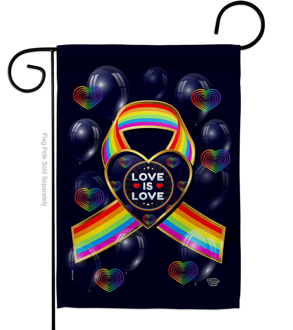 Flag Love Pride Lgbt Garden House 2-Sided Home Décor Yard