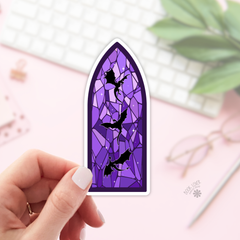 Book Lover Merch Shop - Stained Glass Dragons Stickers / Bookish Stickers / Book