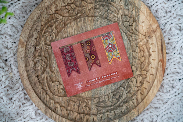 Pounded Yam Productions - African Print Magnetic Bookmark - Set 2 (RB-BP-RAY)