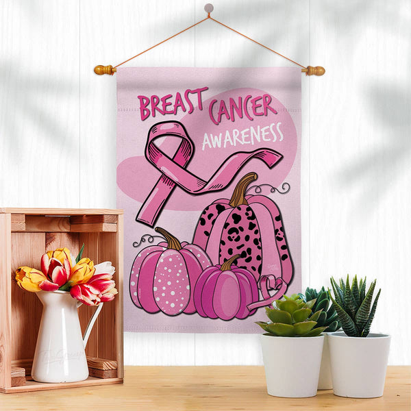 Flag Pinktober Awareness Ribbon Harvest Autumn Breast
