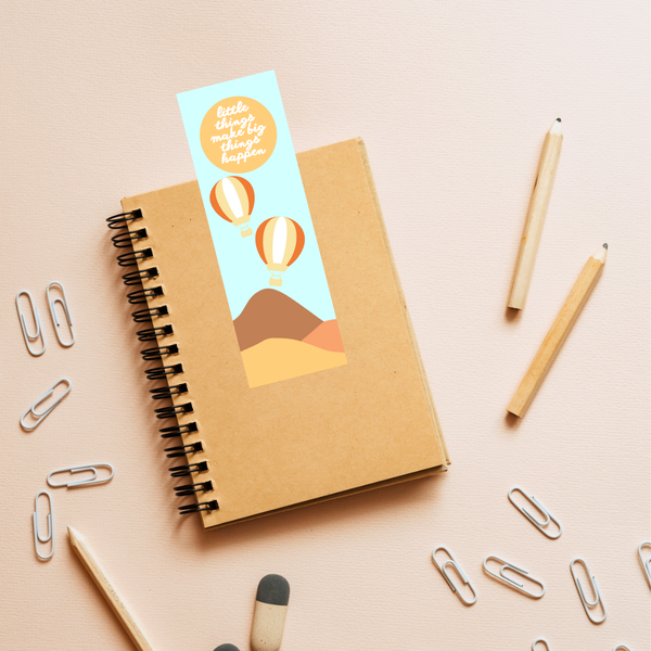 Zella & Co. - Hot Air Balloon Encouraging Children's Bookmark