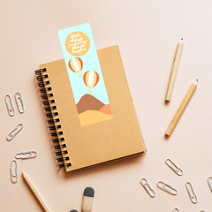 Zella & Co. - Hot Air Balloon Encouraging Children's Bookmark