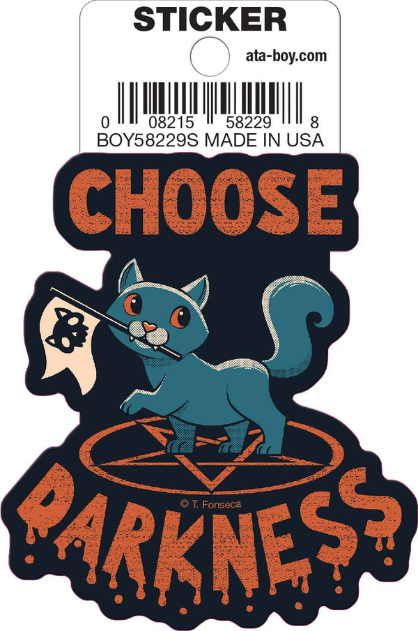 Ata-Boy - Tobe Fonseca Choose Darkness Cat Die Cut 3" Vinyl Sticker