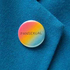 PANSEXUAL LGBTQ+ pinback buttons