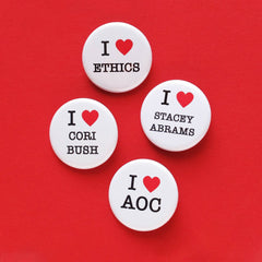 I LOVE CORI BUSH pinback button badge