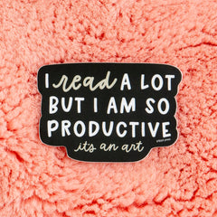 Pippi Post - I Read A Lot Decal Sticker