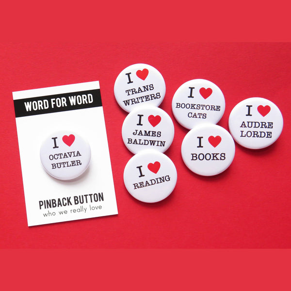 I LOVE OCTAVIA BUTLER Stocking Stuffer Pinback Button