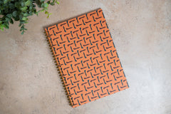 Pounded Yam Productions - African Print Soft Cover Spiral Notebook - Walking Sticks