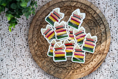 Pounded Yam Productions - Black Classics Book Stack Sticker