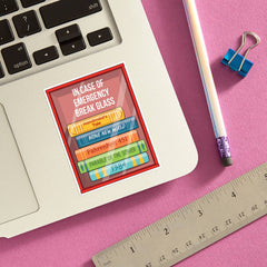 THE FOUND - Books Break in Case of Emergency Die Cut Sticker