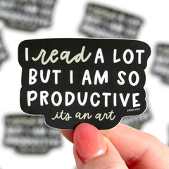 Pippi Post - I Read A Lot Decal Sticker