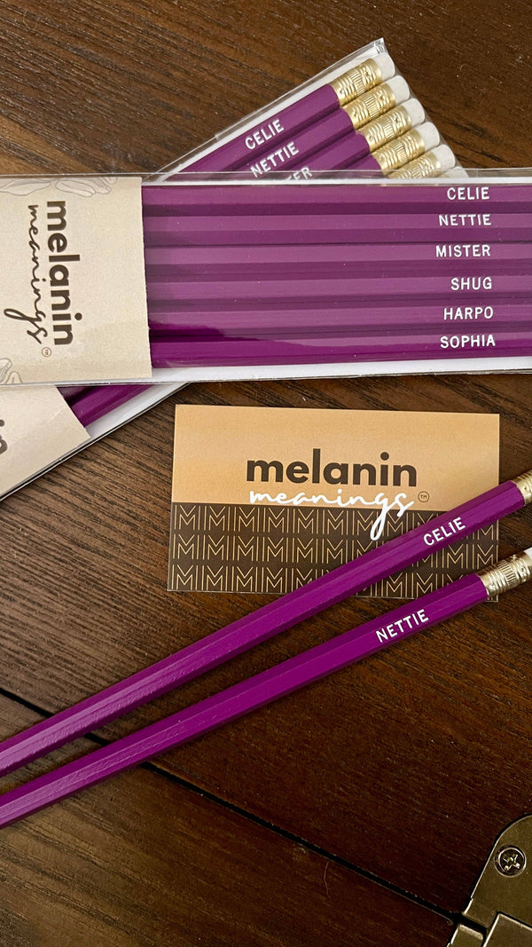 Melanin Meanings - Color Purple Pencil Set