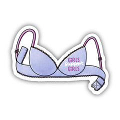 Girls Support Girls Bra Sticker