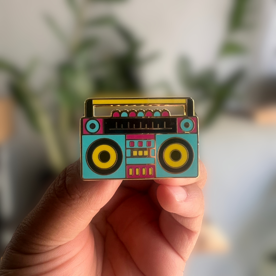 Rebellious Pins - Retro Boombox