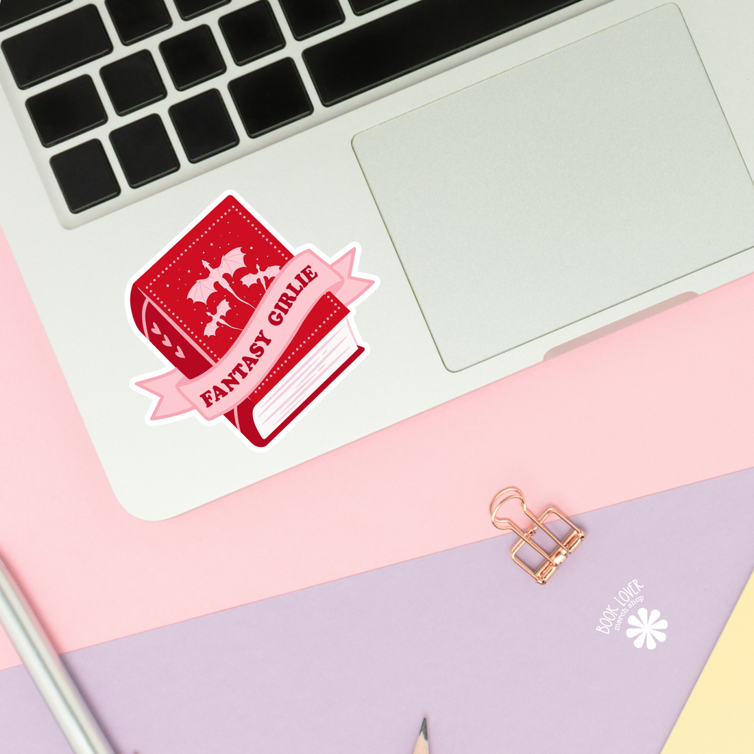 Book Lover Merch Shop - Fantasy Girlie Stickers / Bookish Stickers / Book Lover Gift