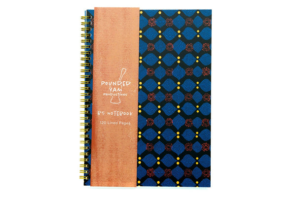 Pounded Yam Productions - African Print Soft Cover Spiral Notebook - X