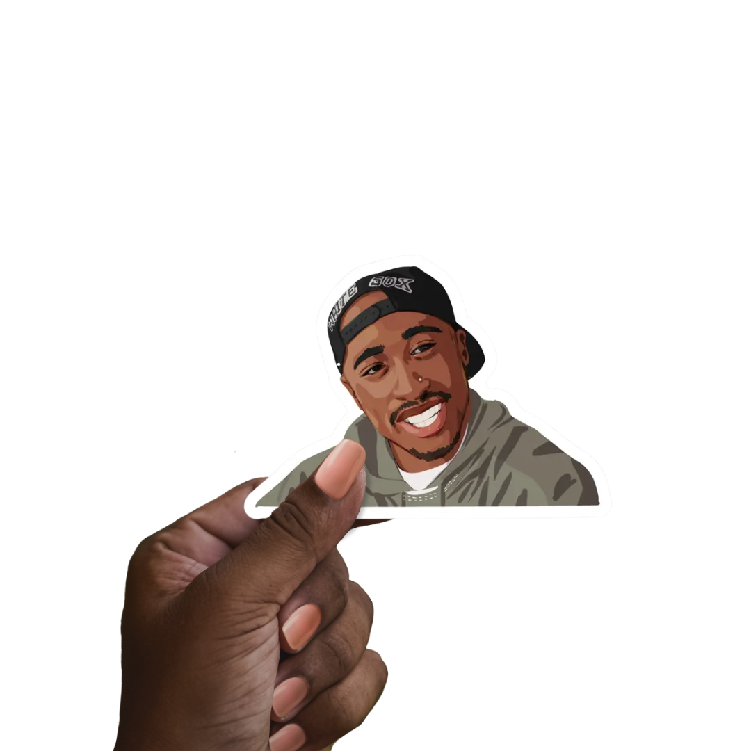 CheerNotes - Tupac Stickers | Hip-Hop Legend | Rap Icon | 90s Music Gift