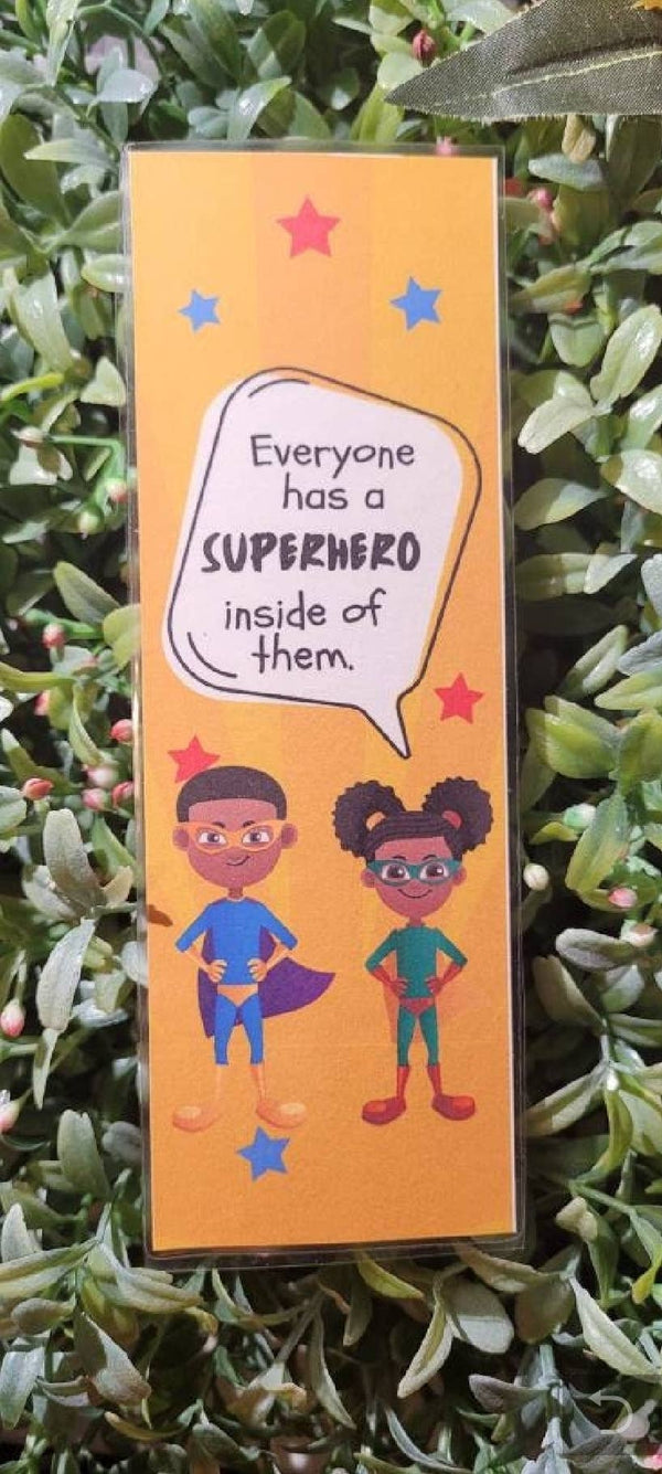 Self Care Tribe - Super hero Kids Bookmarks