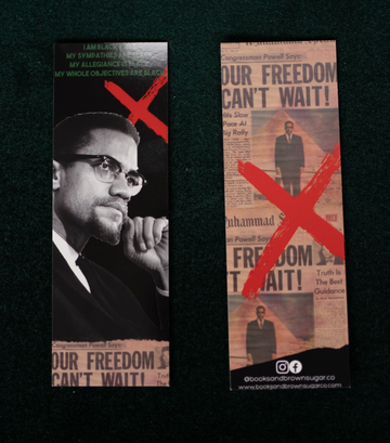 Books And Brown Sugar Co - Malcolm X Bookmark