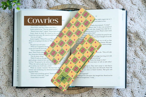 Pounded Yam Productions - Ankara African Print Bookmarks - Cowries