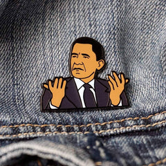 On Point Pins - President Barack Obama WTF Meme Lapel Enamel Pin
