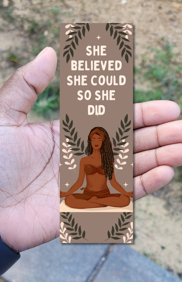 Self Care Tribe - She Believed She Could So She Did Bookmark