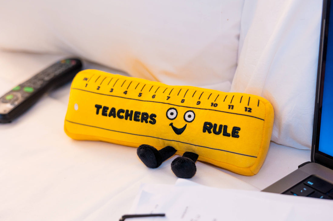 Punchkins - Teachers Rule Plush Ruler  Teacher Gift Toy Funny Cute