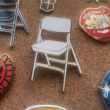 Rebellious Pins - Folding Chair Enamel Pin