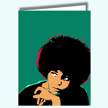 CheerNotes - Angela Davis Empowerment Quote Card | Black Author Activist