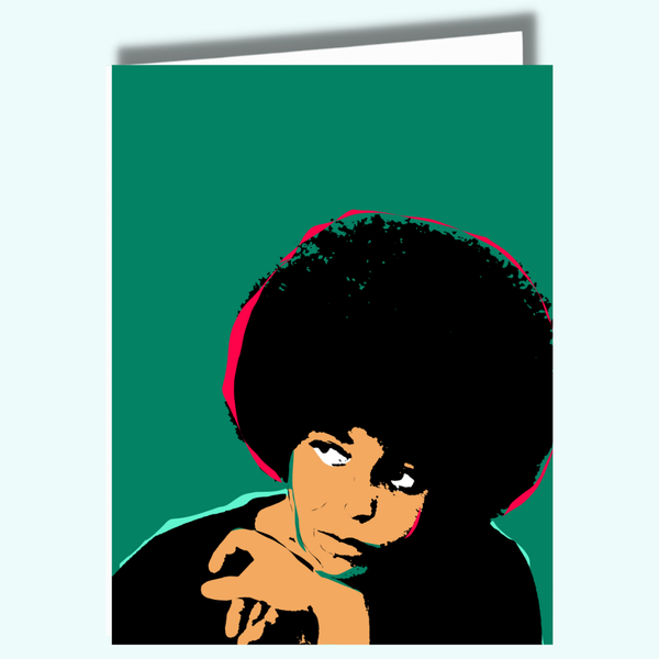 CheerNotes - Angela Davis Empowerment Quote Card | Black Author Activist