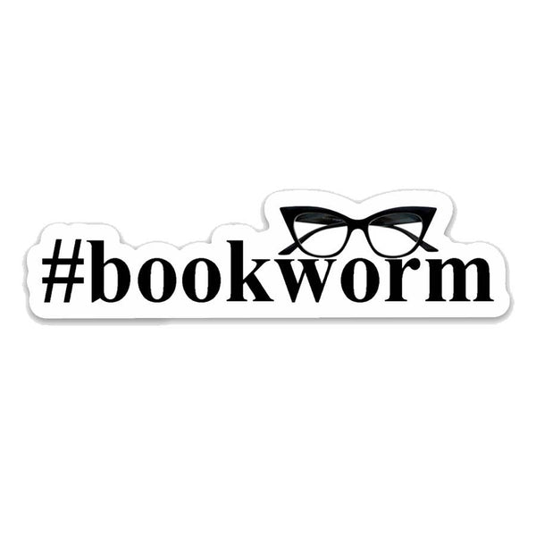 #bookworm Glasses Vinyl Sticker