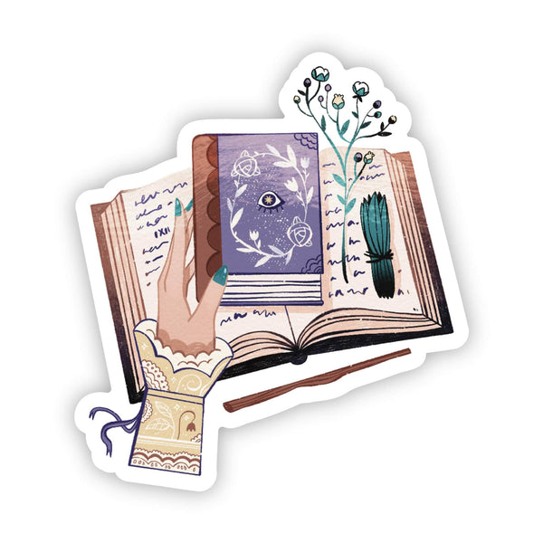 Mystical book sticker