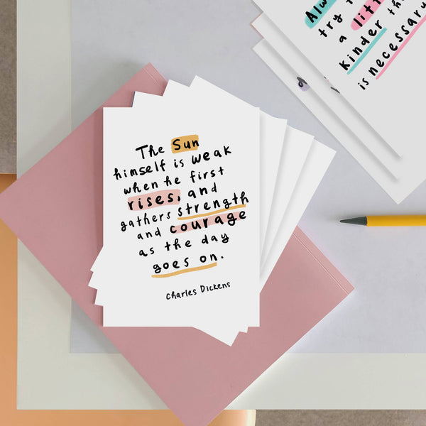 Inspirational Quote Postcard Set