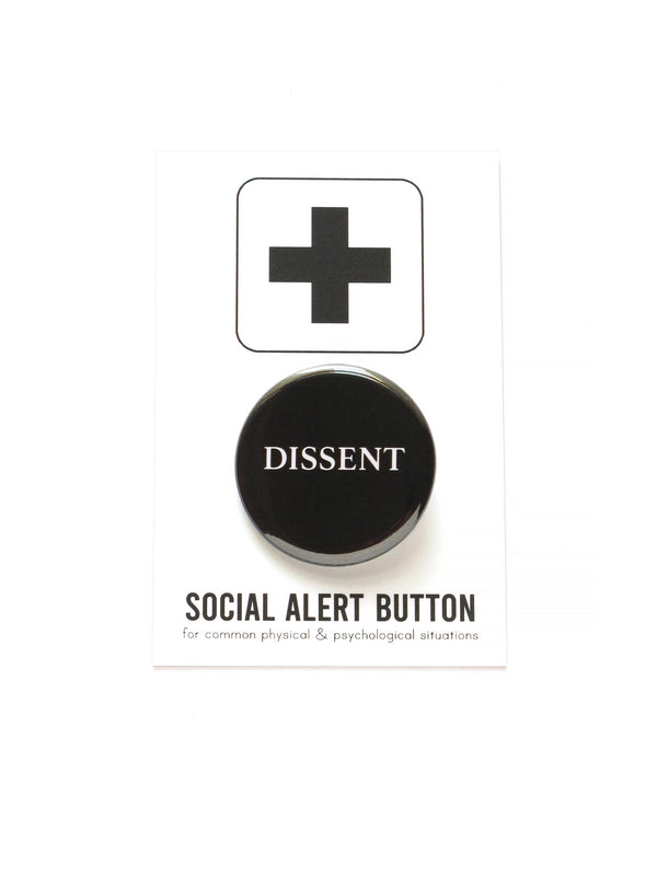DISSENT RBG Commemorative pinback button