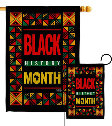 African American History Month Black Lives Matter Cause Flag