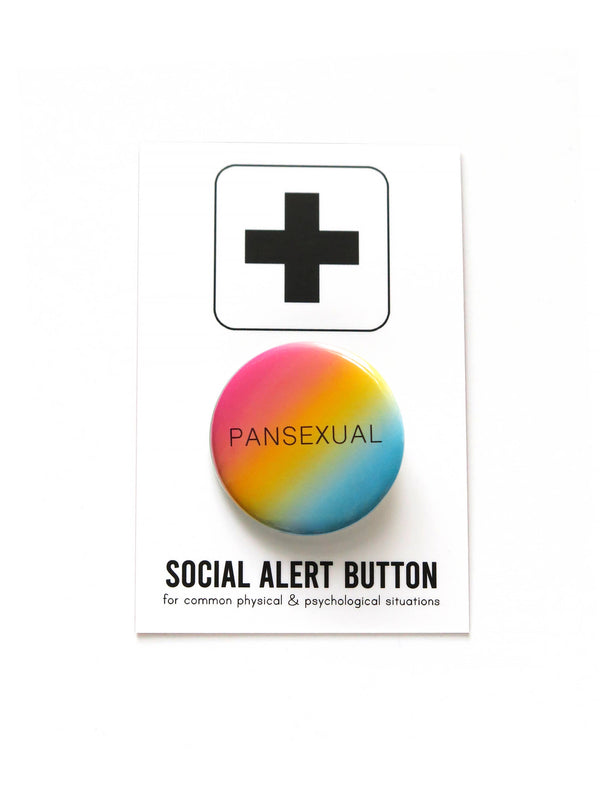 PANSEXUAL LGBTQ+ pinback buttons