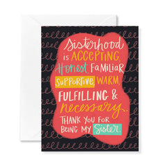 Sisterhood Card